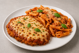 Golden Chicken Parmesan Plate