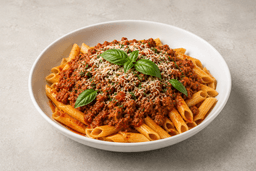 Hearty Meat Sauce Penne