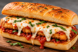 Mozzarella Chicken Parm Sandwich